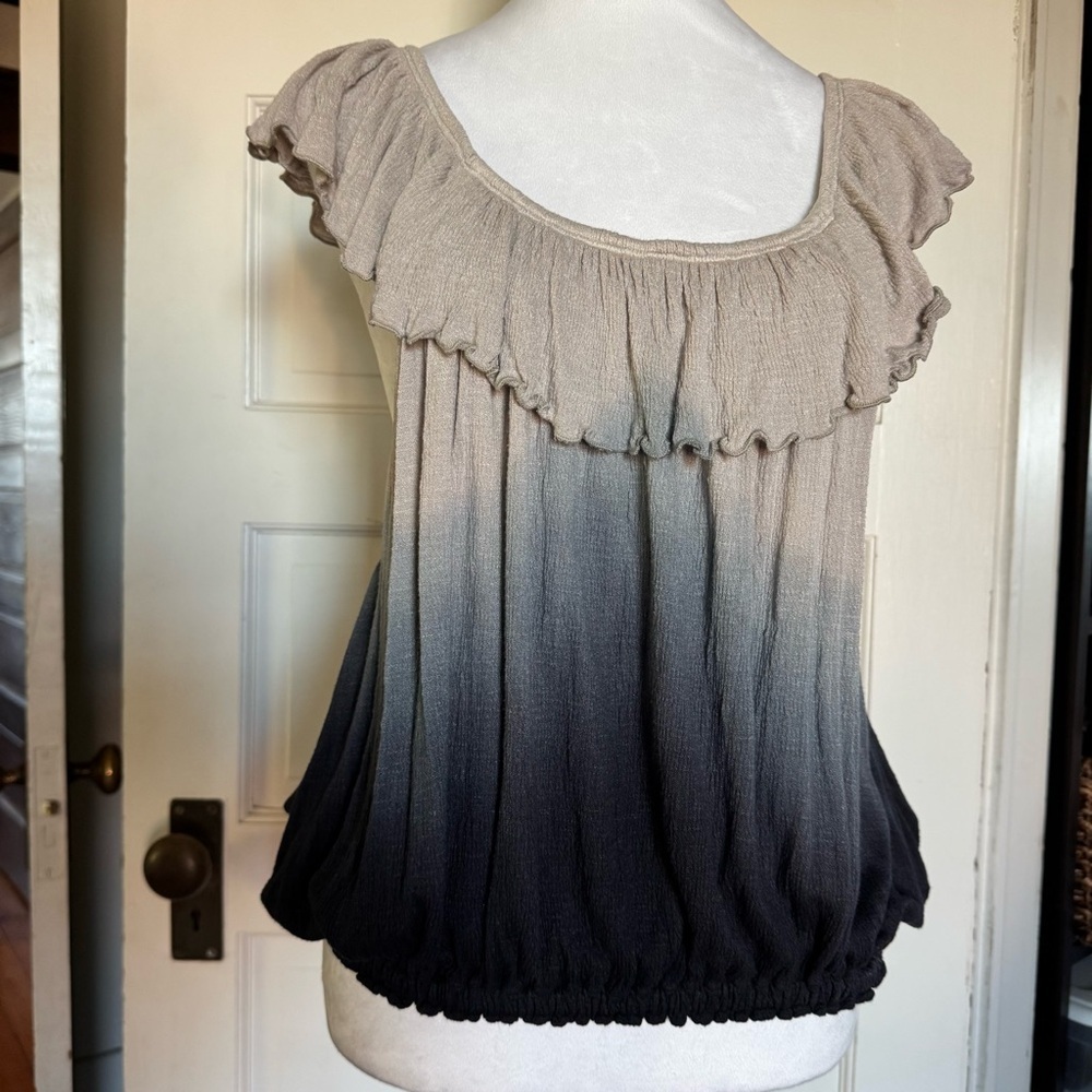 Free People Cora Lee Ombre Ruffle Top – Size Small - Picture 5 of 12